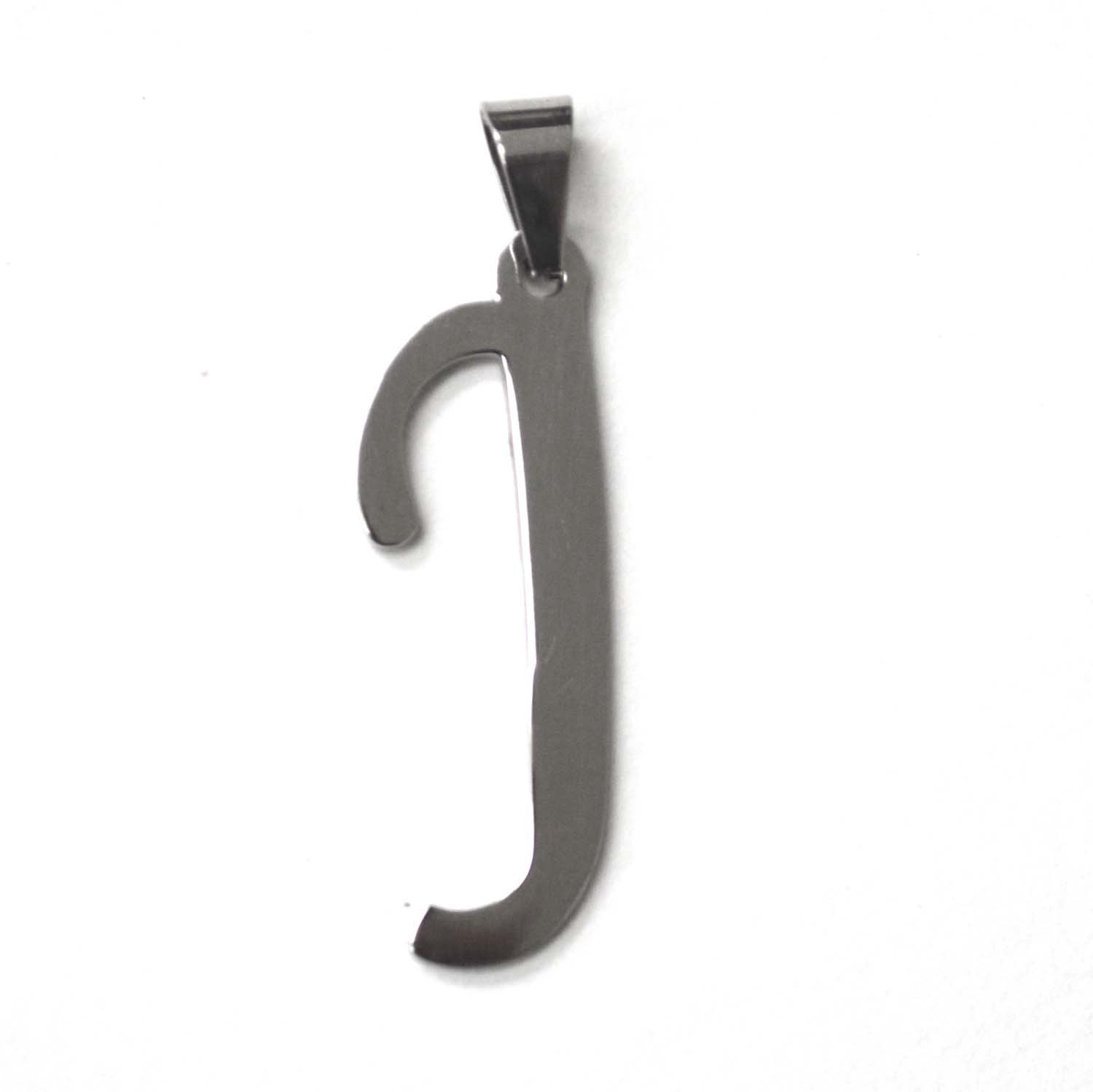 J Initial Pendant Stainless Steel 86-695S-J