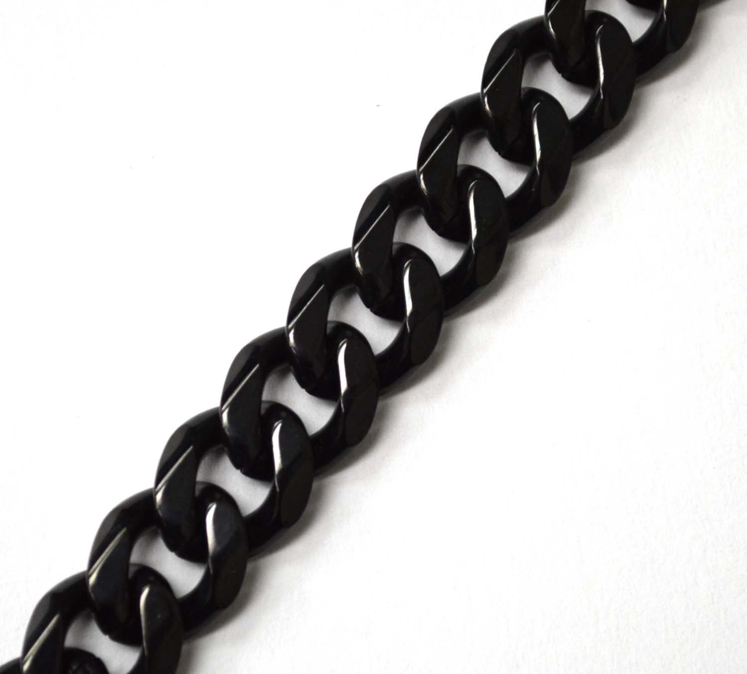 13mm Miami Cuban Black Plated 85-239B-Mia-13