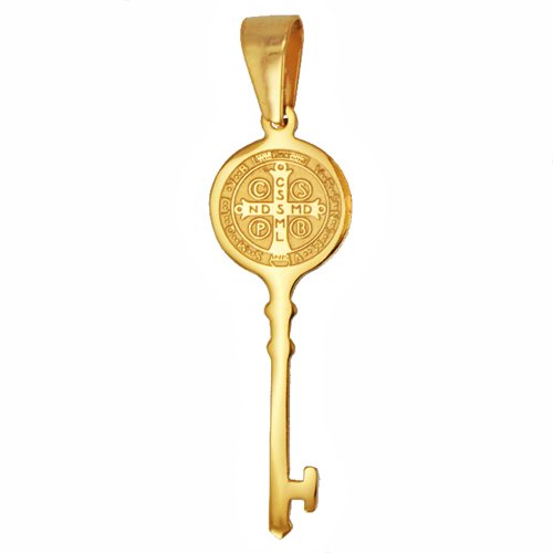 SAN BENETO KEY GOLD IP PLATED Pendant 86-1429G