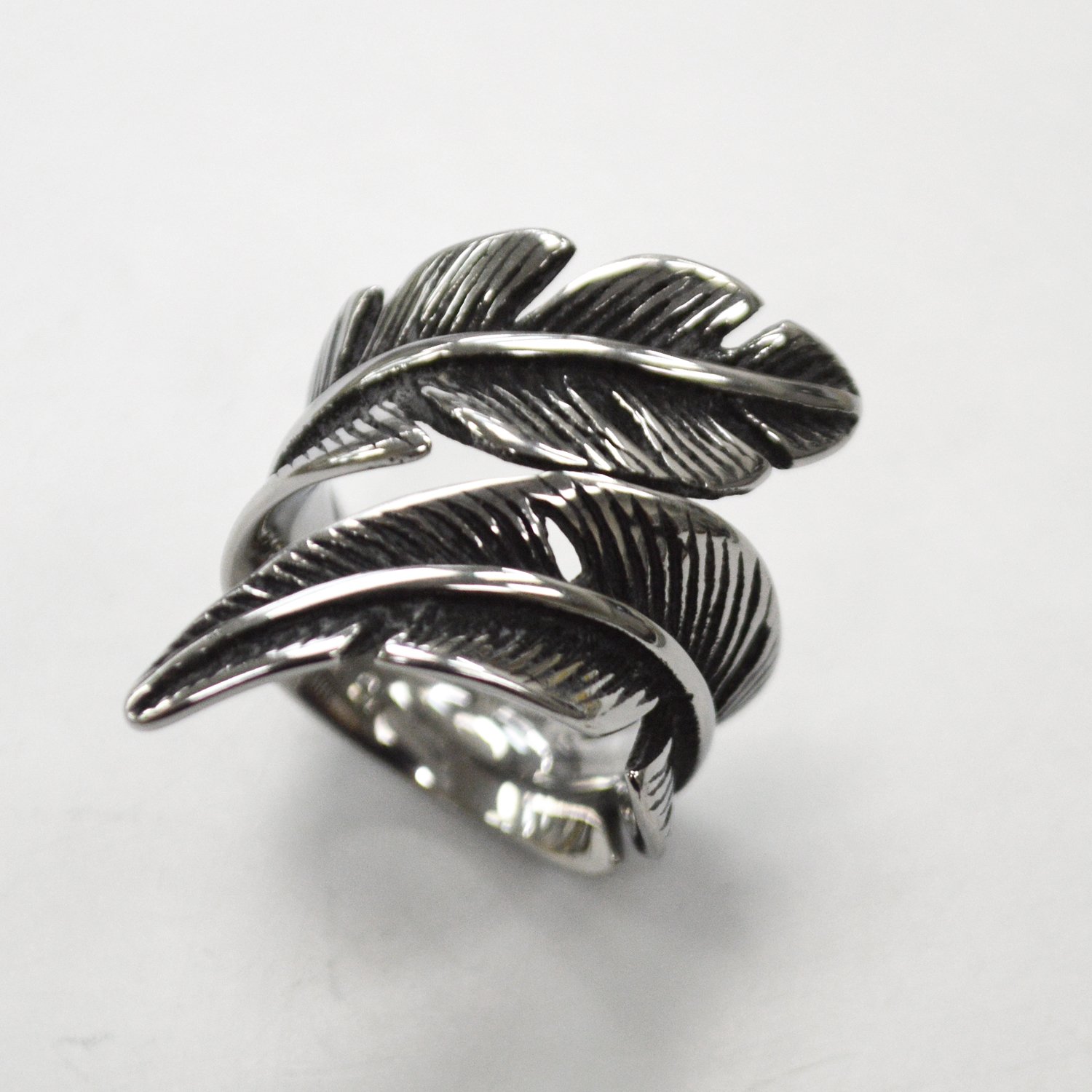 Leaf Stainless Steel Ring  81-1215S