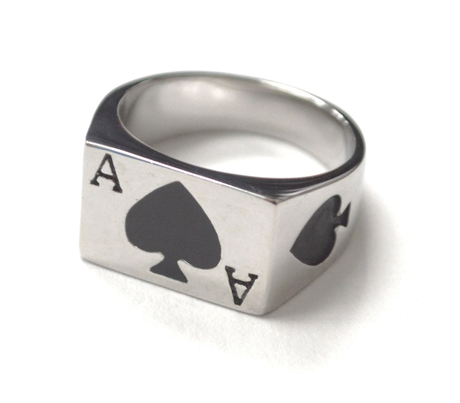Playing Card Stainless Steel Ring 81-1245-1