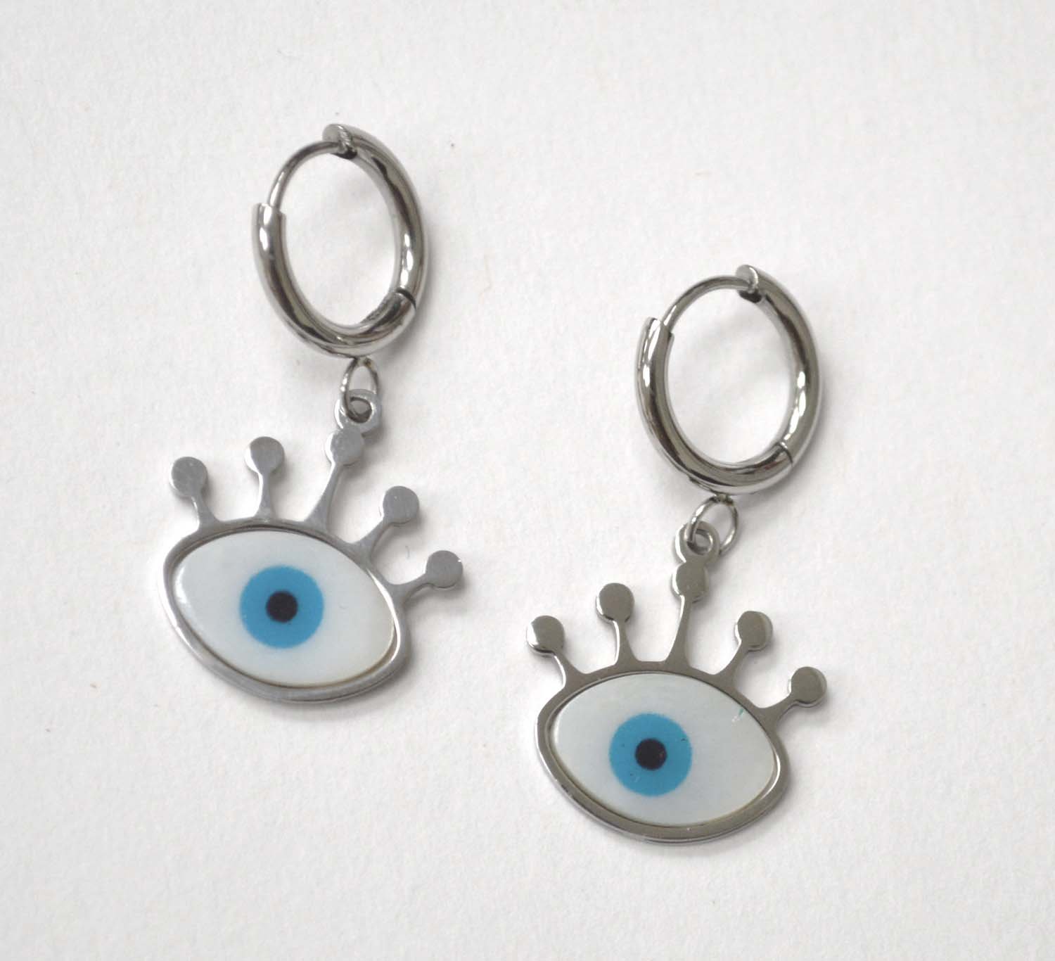 Eye Ball Stainless Steel Earrings 83-910
