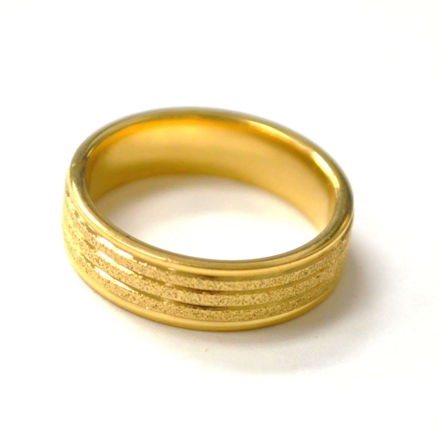 Glitter Gold IP Plated Ring 81-1726G