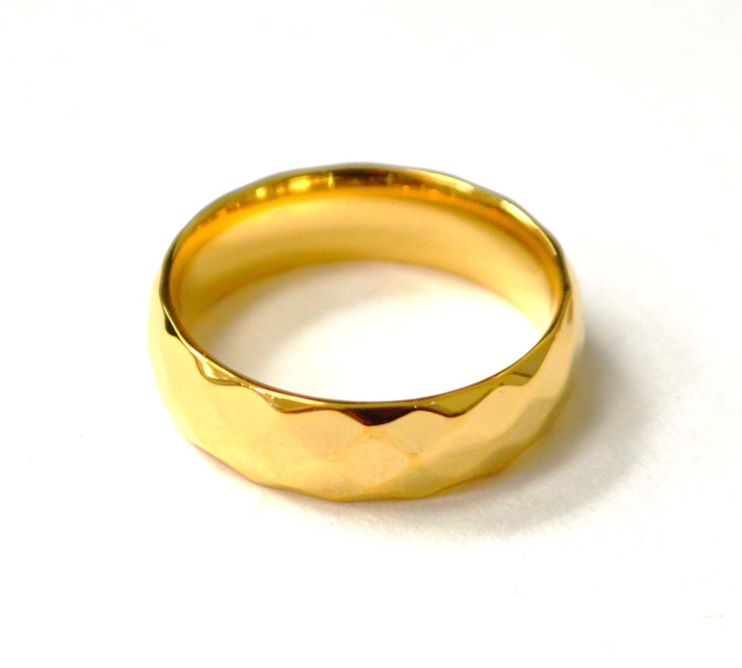6mm Diamond Cut Gold Plated Ring 81-1321G-6