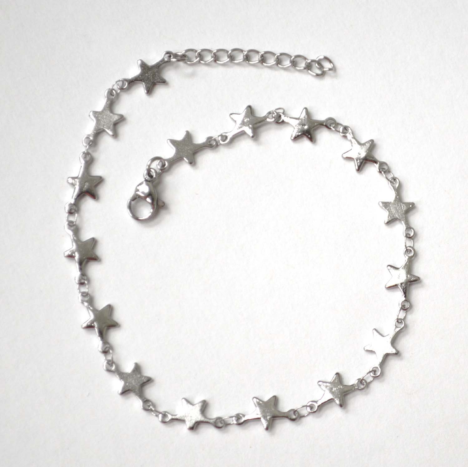 Stars Stainless Steel Anklet 82-221
