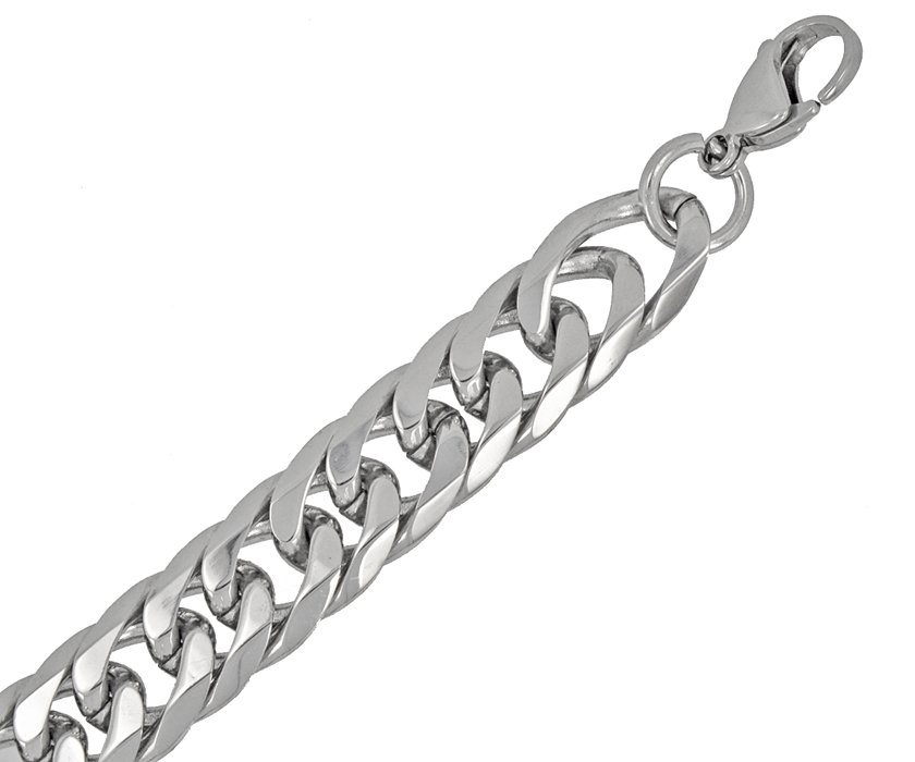 12mm ROMBO/GML Stainless Steel Bevel Cut Bracelet 84-216/BV-12