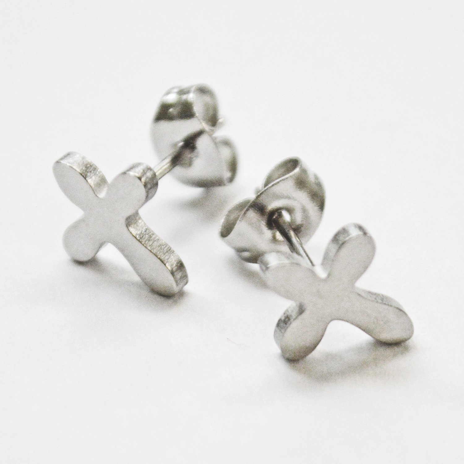 CROSS STUD EARRINGS-5 PRS 83-747S
