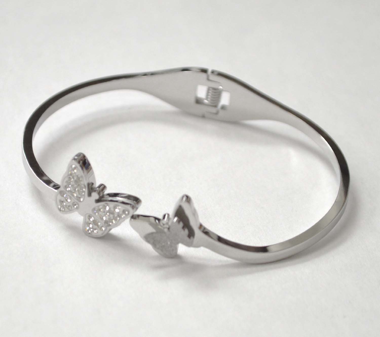 Butterfly Stainless Steel Bangle 84-1844S