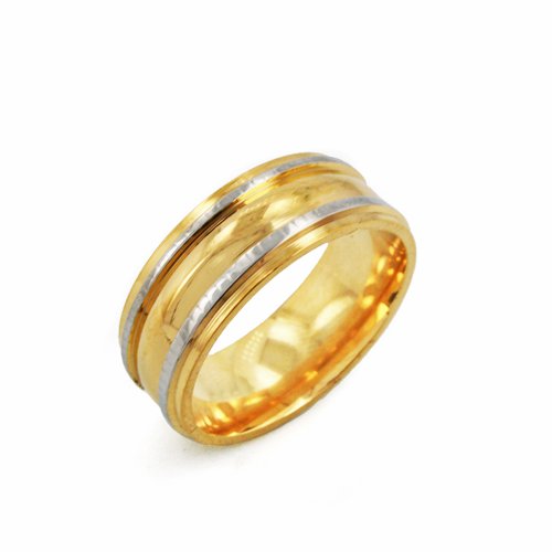 2 Tone Gold Ring (8mm) 81-929