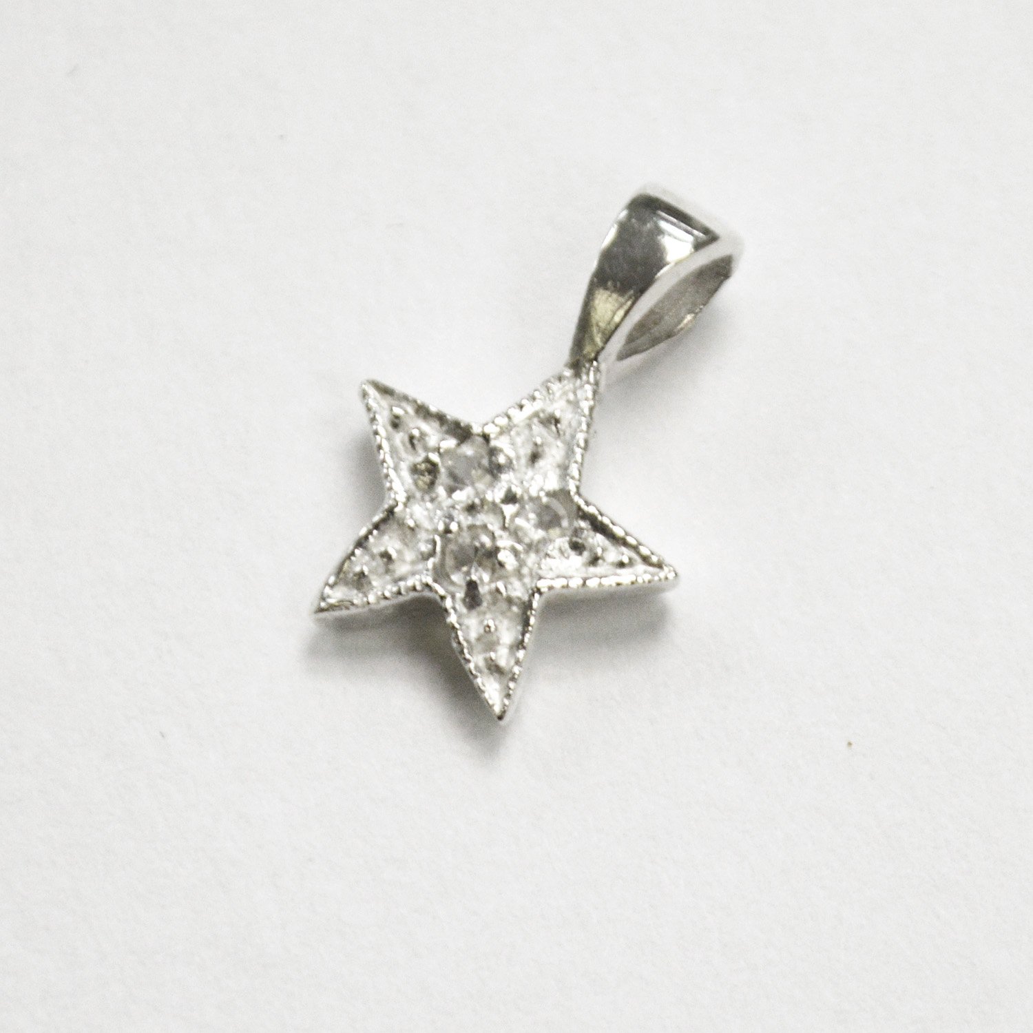 CZ Stone Pendant Sterling Silver 562006