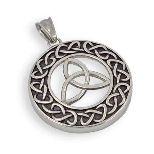 Triquetra Celtic Trinity Medallion Stainless Steel (36mm)