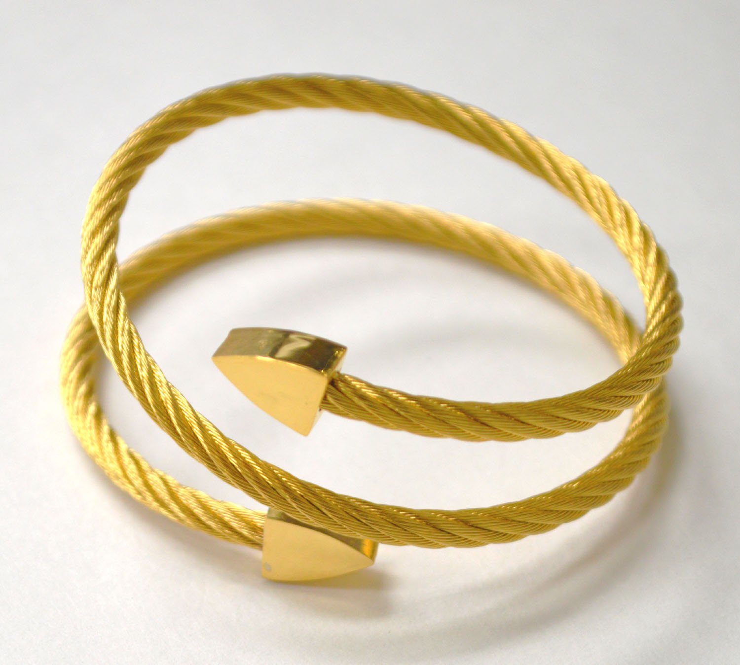 Wrap Around Gold Plated Bracelet 84-1909G