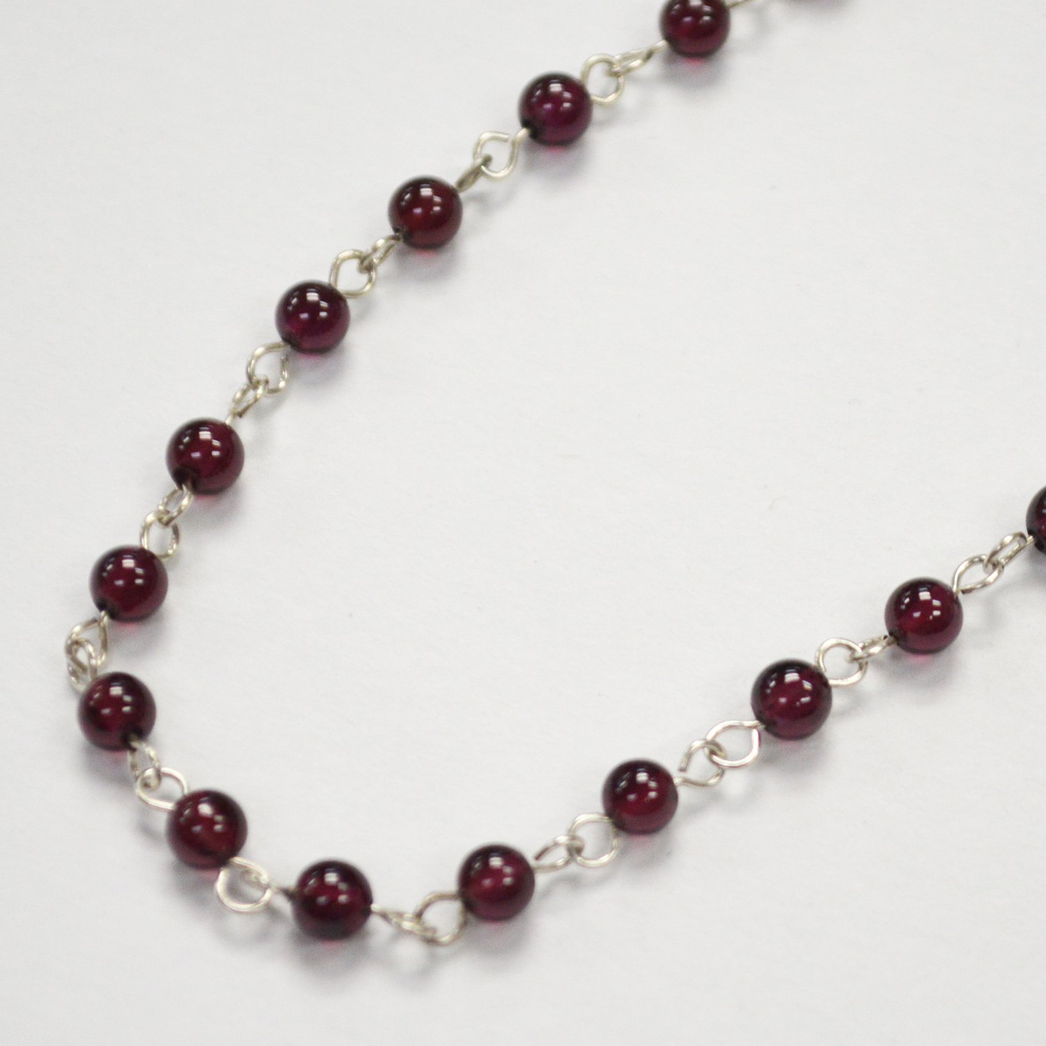 Garnet Bead Necklace 55-2056