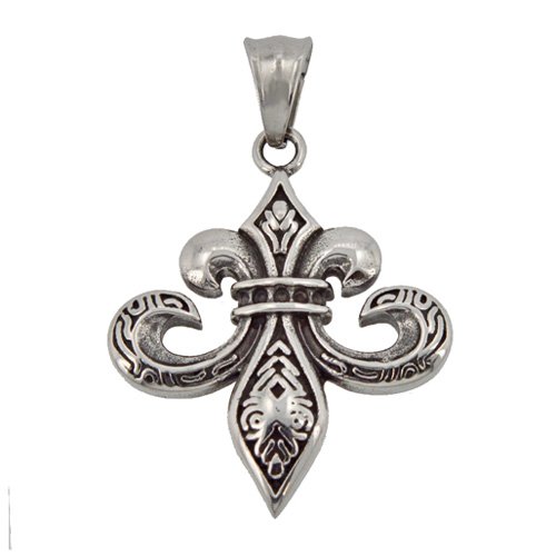 Stainless Steel Fleur De Lis Pendant 86-1303