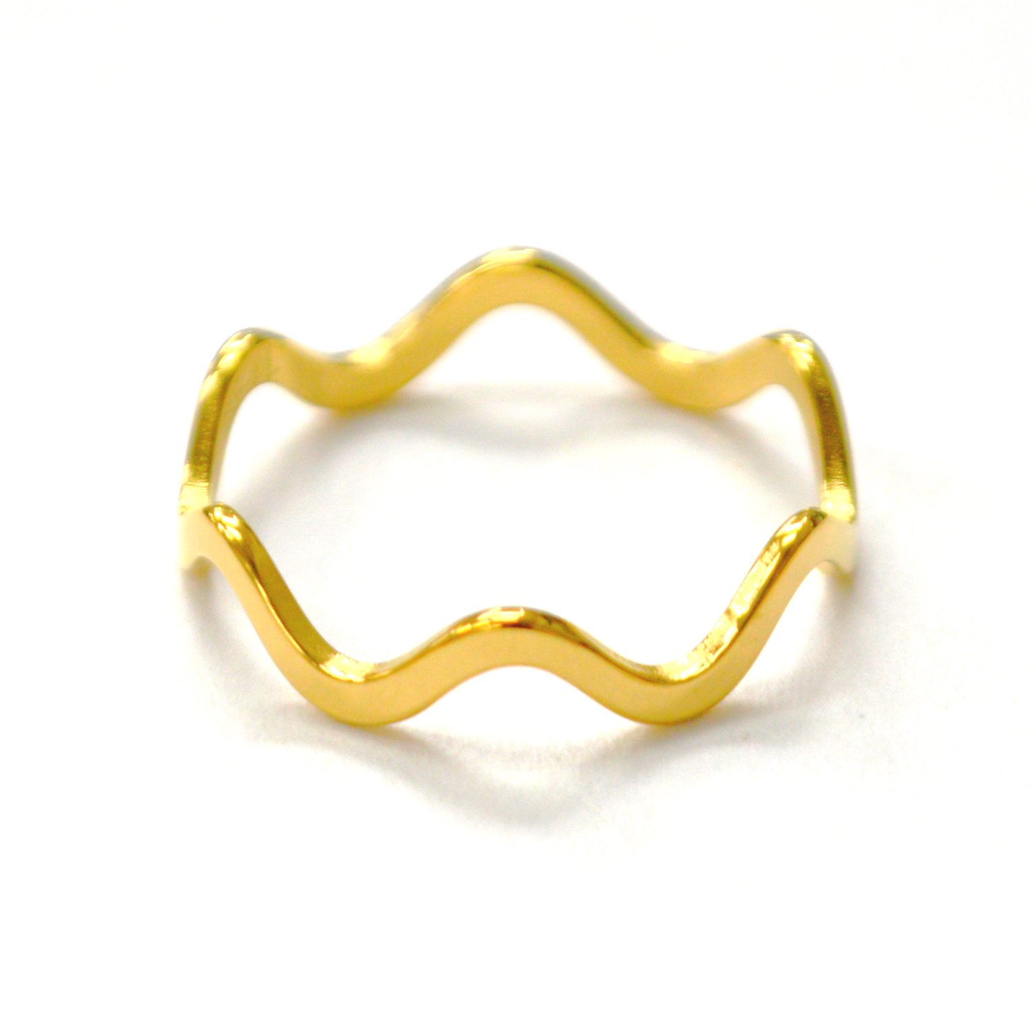 Spiral Gold IP Plated Ring 81-1747G