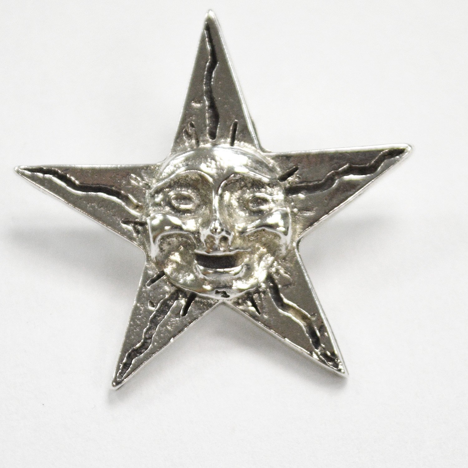 Star Face Pendant Sterling Silver 562185