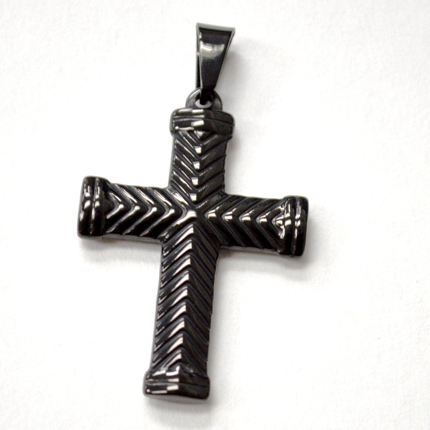 Cross Black Plated Pendant 86-3016B