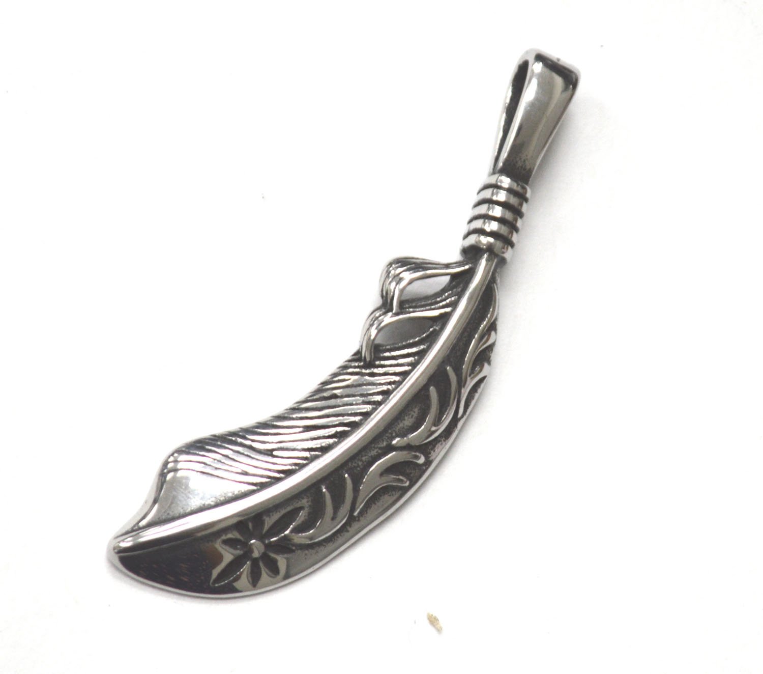 Feather Stainless Steel Pendant 86-2839