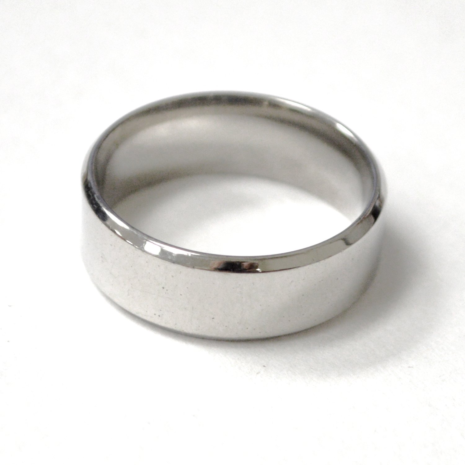 8mm Flat Shiny Finished Bevel Ring 81-1353-8