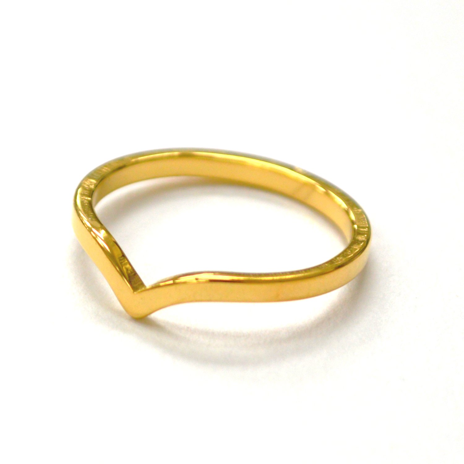 V Gold IP Plated Ring 81-1749G