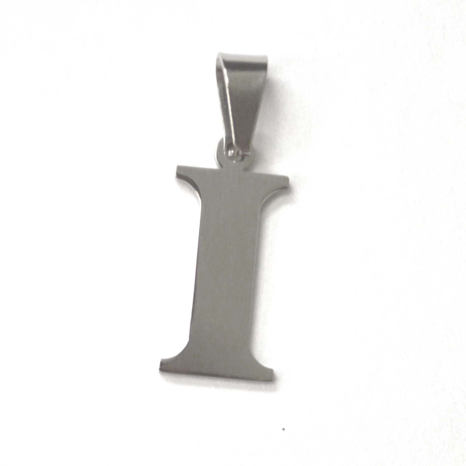 I Initial Stainless Steel Pendant 86-278-I