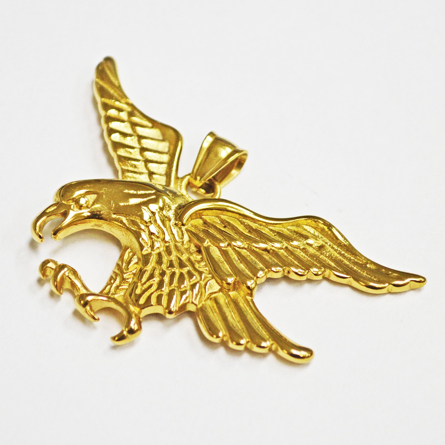 Eagle Gold IP Plate Stainless Steel Pendant 860-1150G