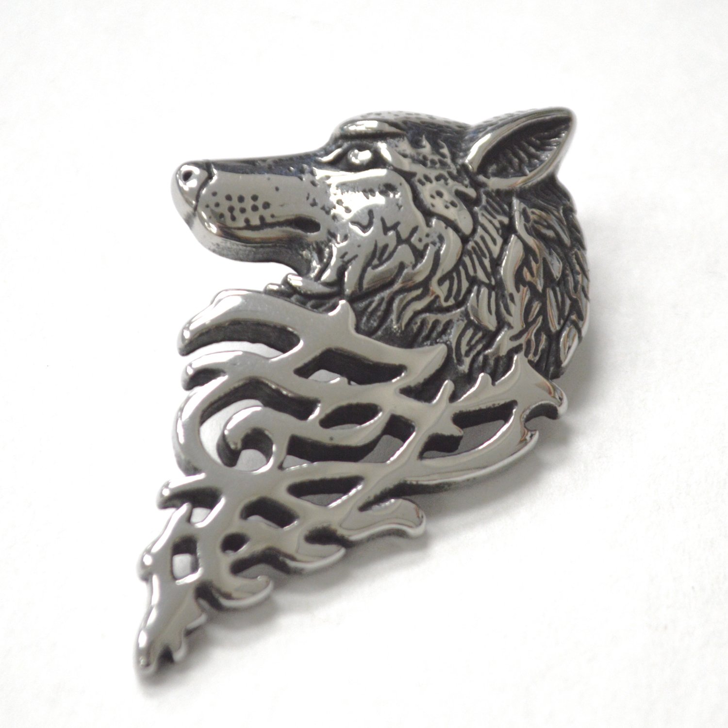 Wolf Stainless Steel Pendant 86-3042