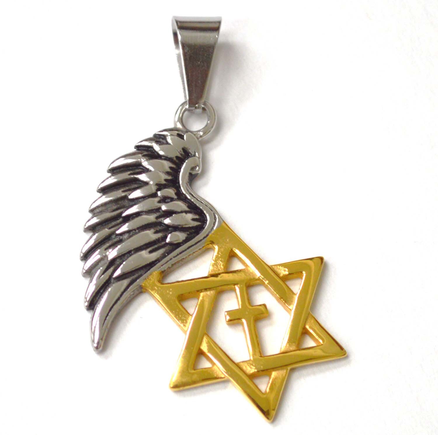 Wing with Star of David Pendant 86-2592