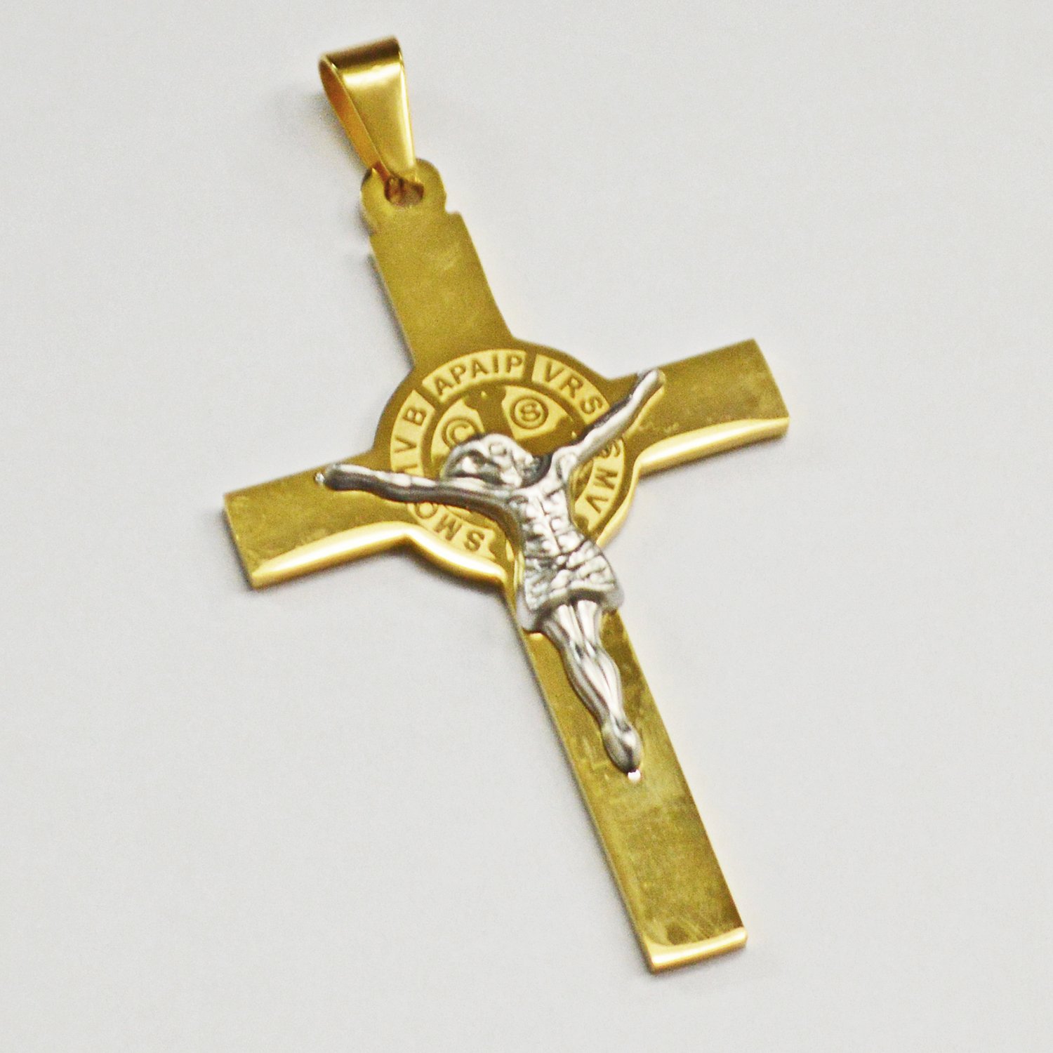 Crucifix Cross San Benito Pendant 86-1599G