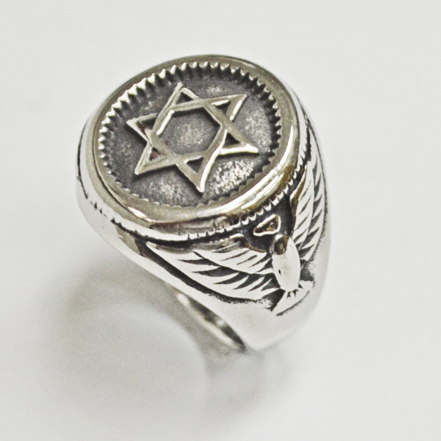 Star of David Stainless Steel Ring 81-1311