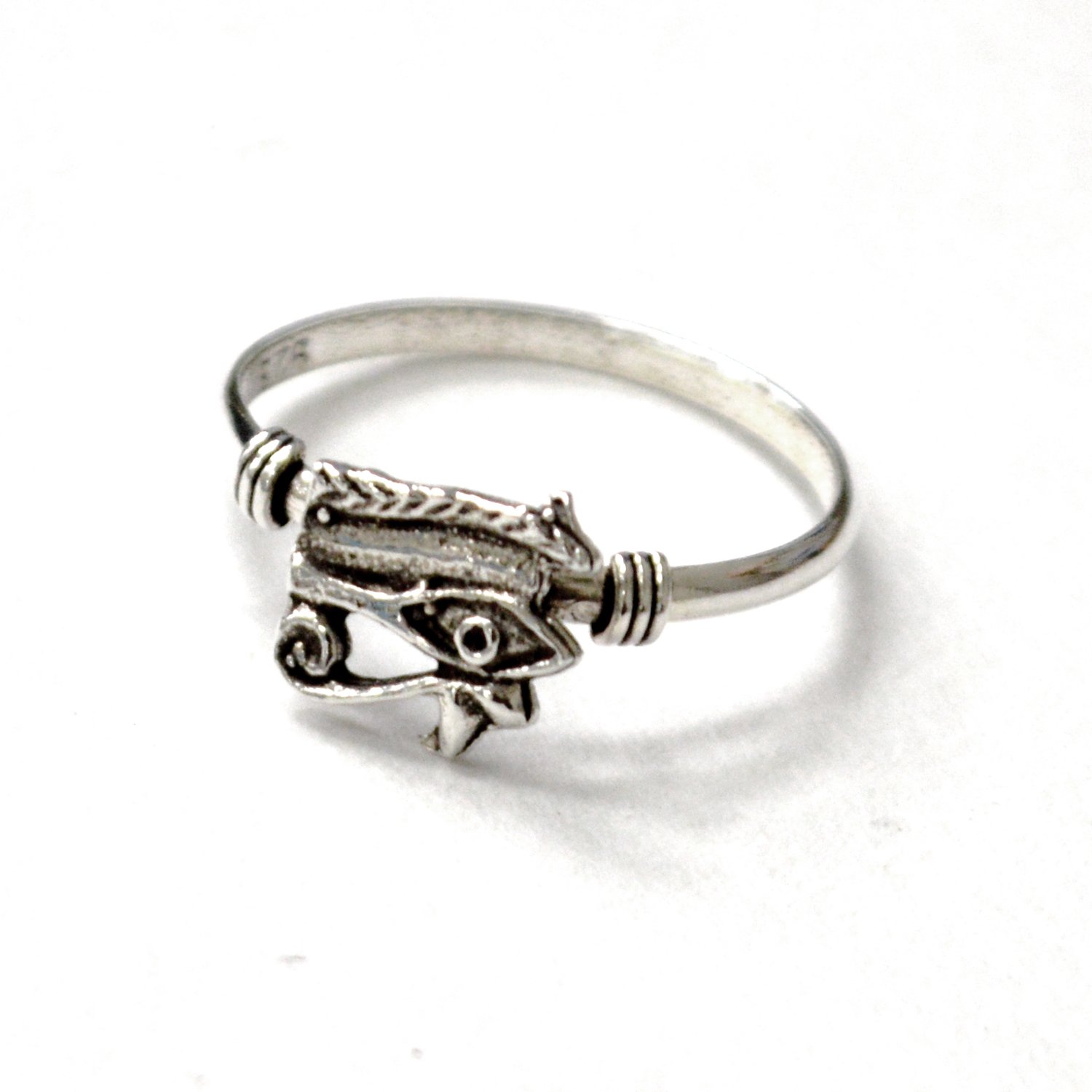 Eye of Horus Sterling Silver Ring 51-1214