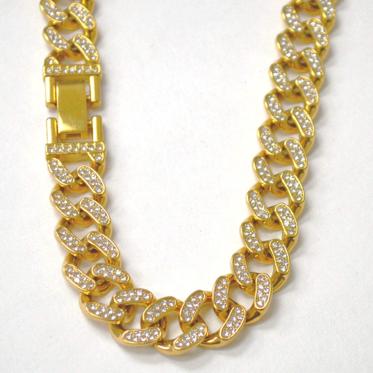 Hip Hop Bling Bling Stainless Steel Necklace 85-308G