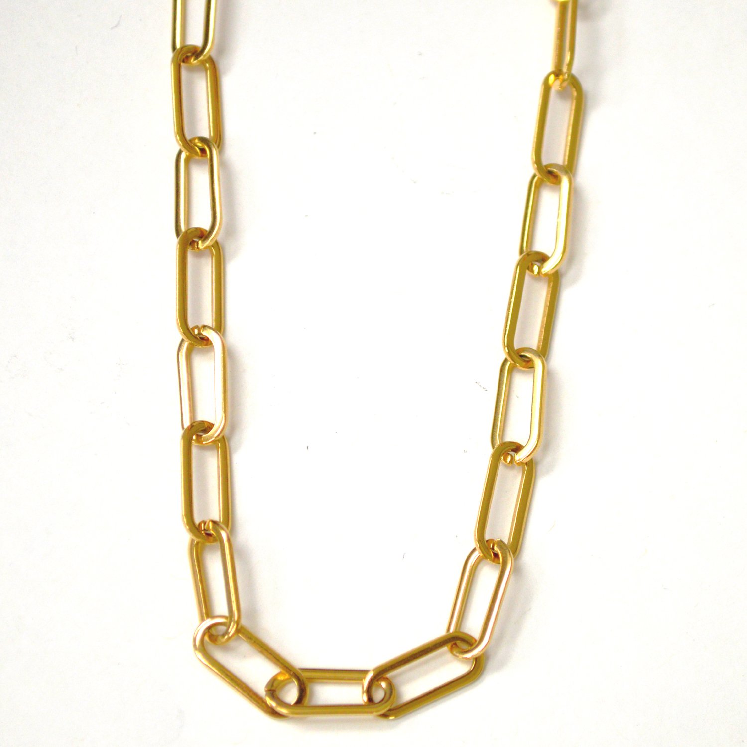 Paperclip Gold IP Plated Chain 85-275G-6