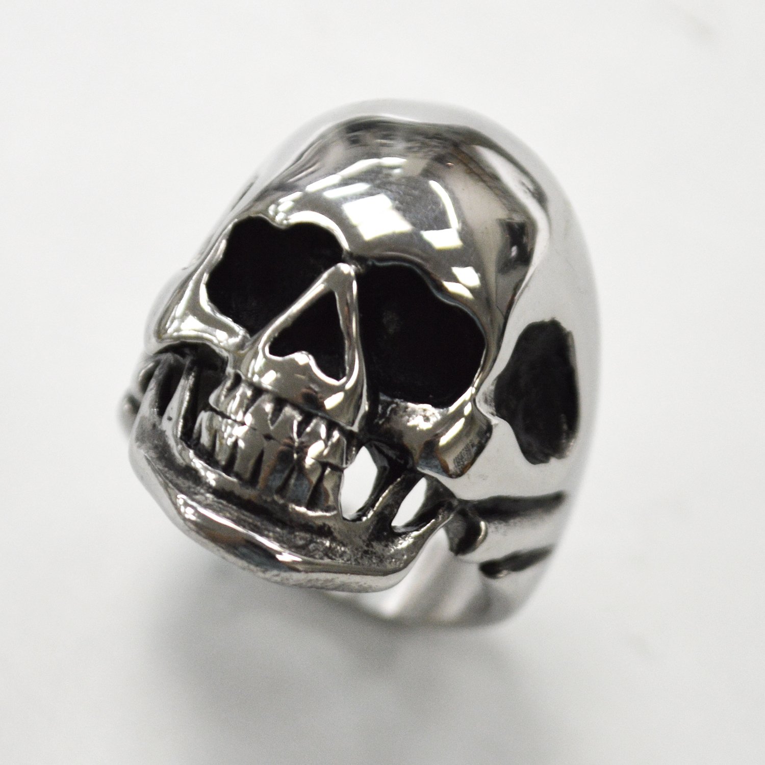 Skull Head Stainless Steel Ring 81-504S