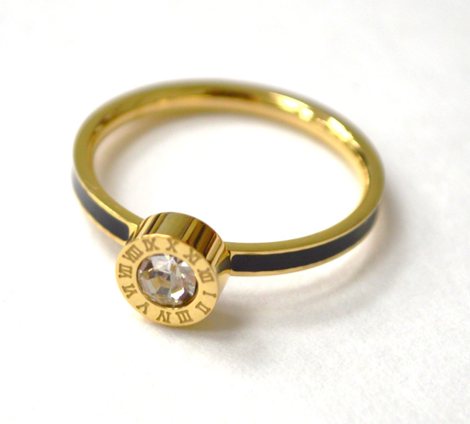 Designer Inspired Gold Plated Ring 81-1646