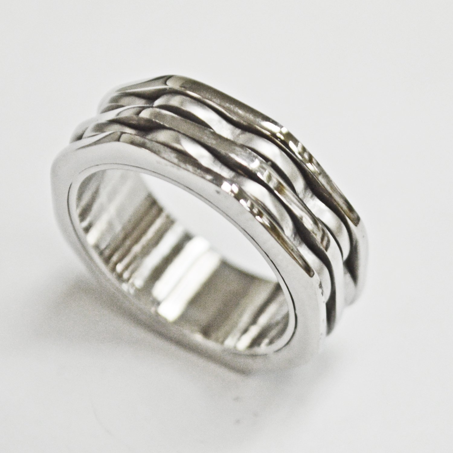 2 Line Stainless Steel Ring (8mm) 81-1284