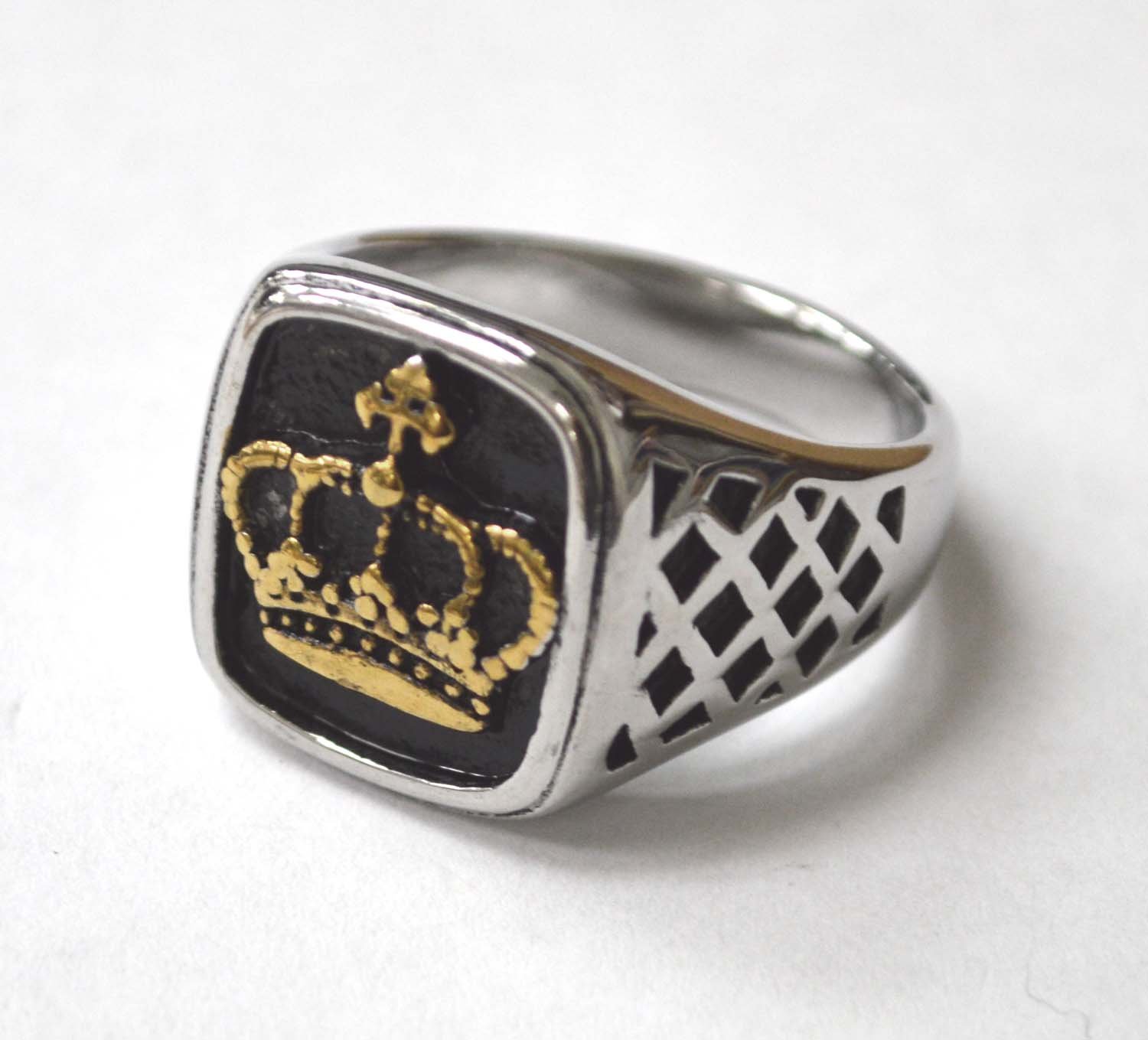 Crown 2 Tone Gold Ring 81-1275-2T