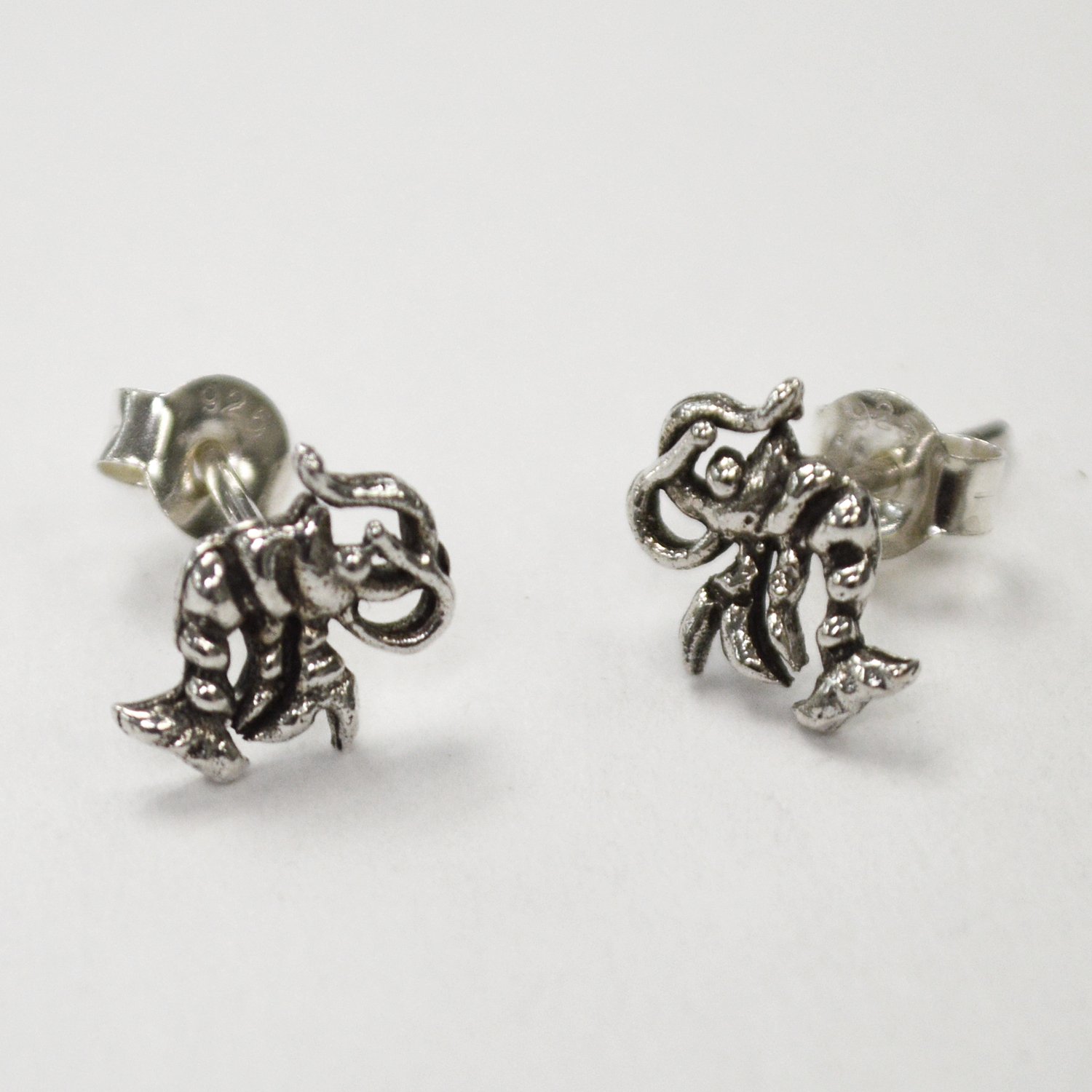 Shrimp Stud Sterling Silver Earring 53-5269