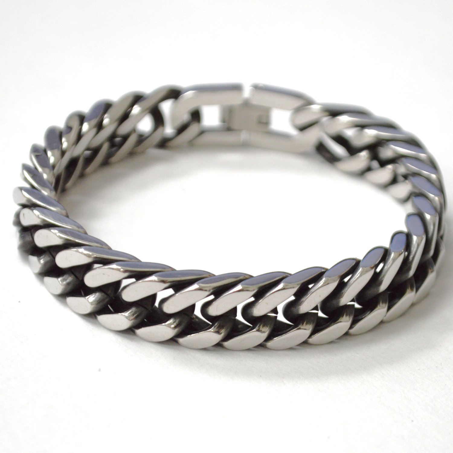 13mm Cuban Link Oxidized Stainless Steel Bracelet 84-2000-Oxi-13