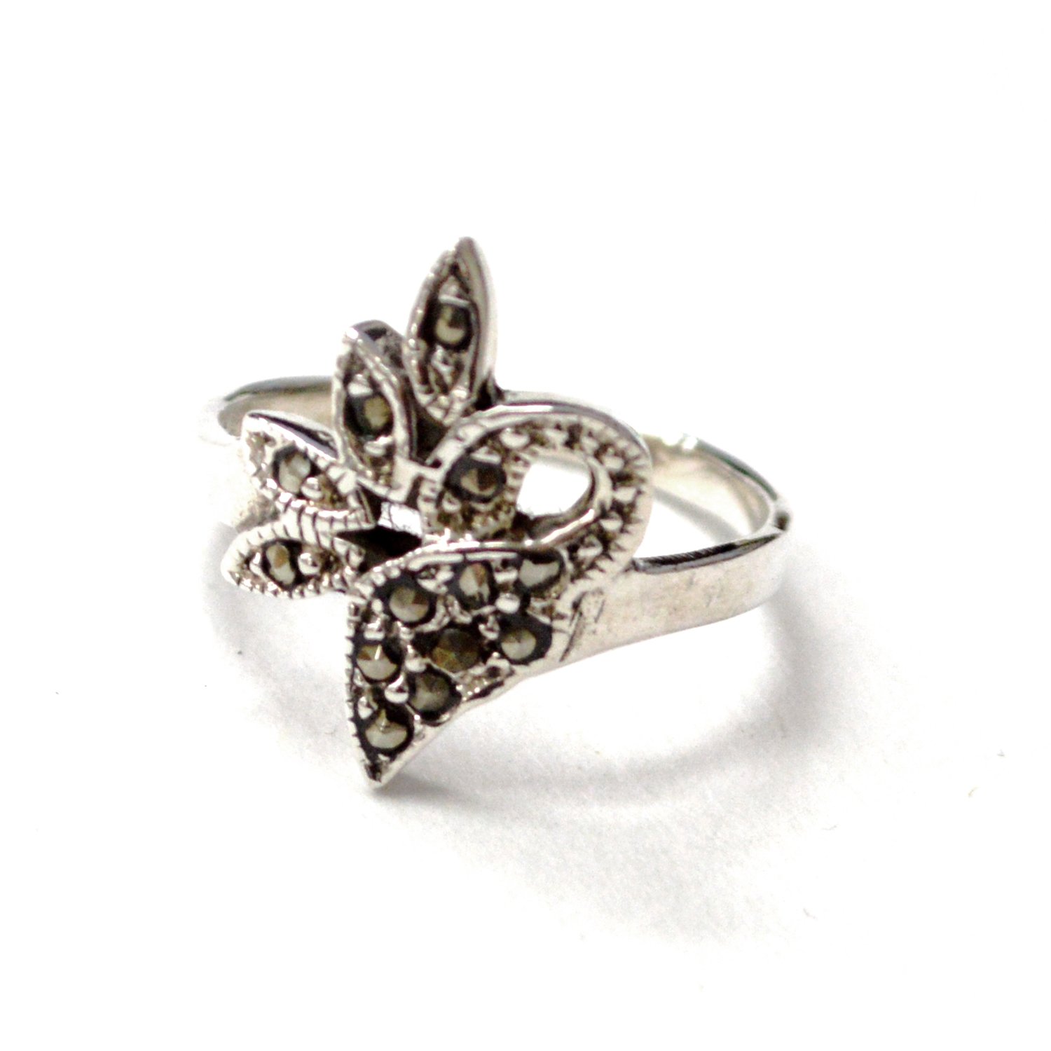 Marcasites Stone Sterling Silver Ring 51-3126