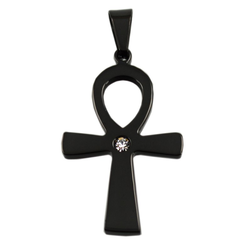 Ank Black Plated Pendant 86-1918B