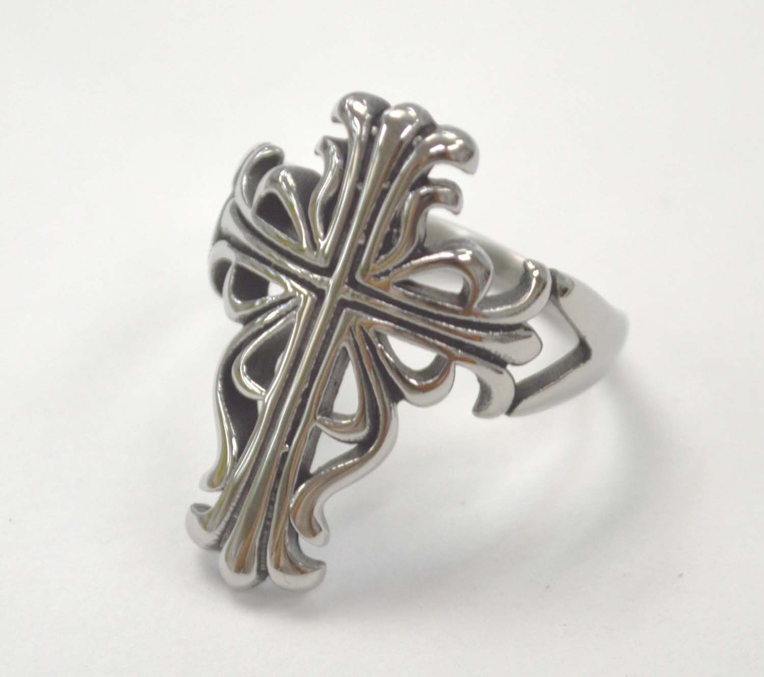 Cross Stainless Steel Ring  81-1438