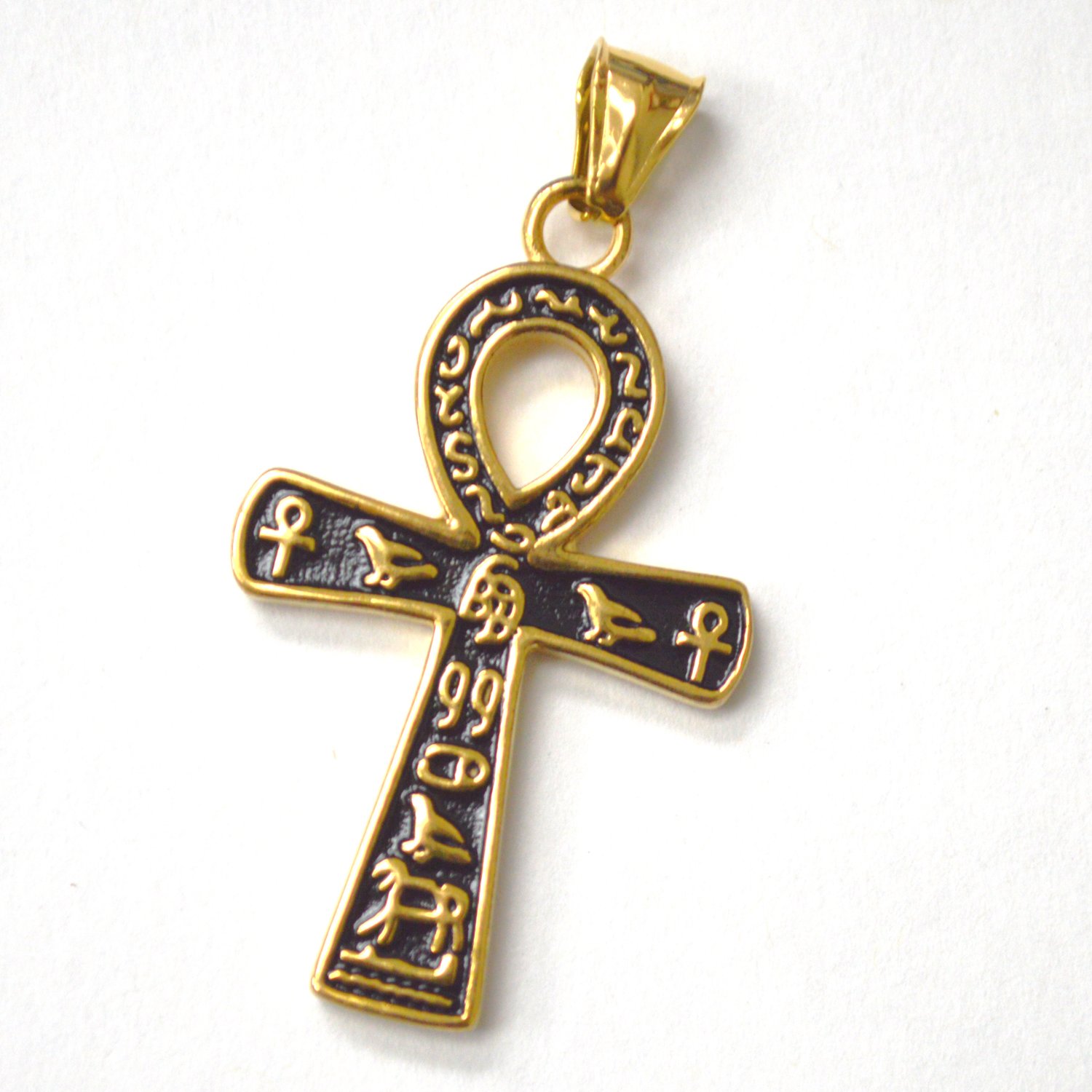 Ank Gold IP Plated Pendant 86-3071G