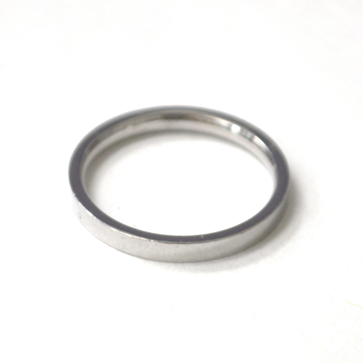 Flat Shiny Finished Stainless Steel Ring 81-1799-2