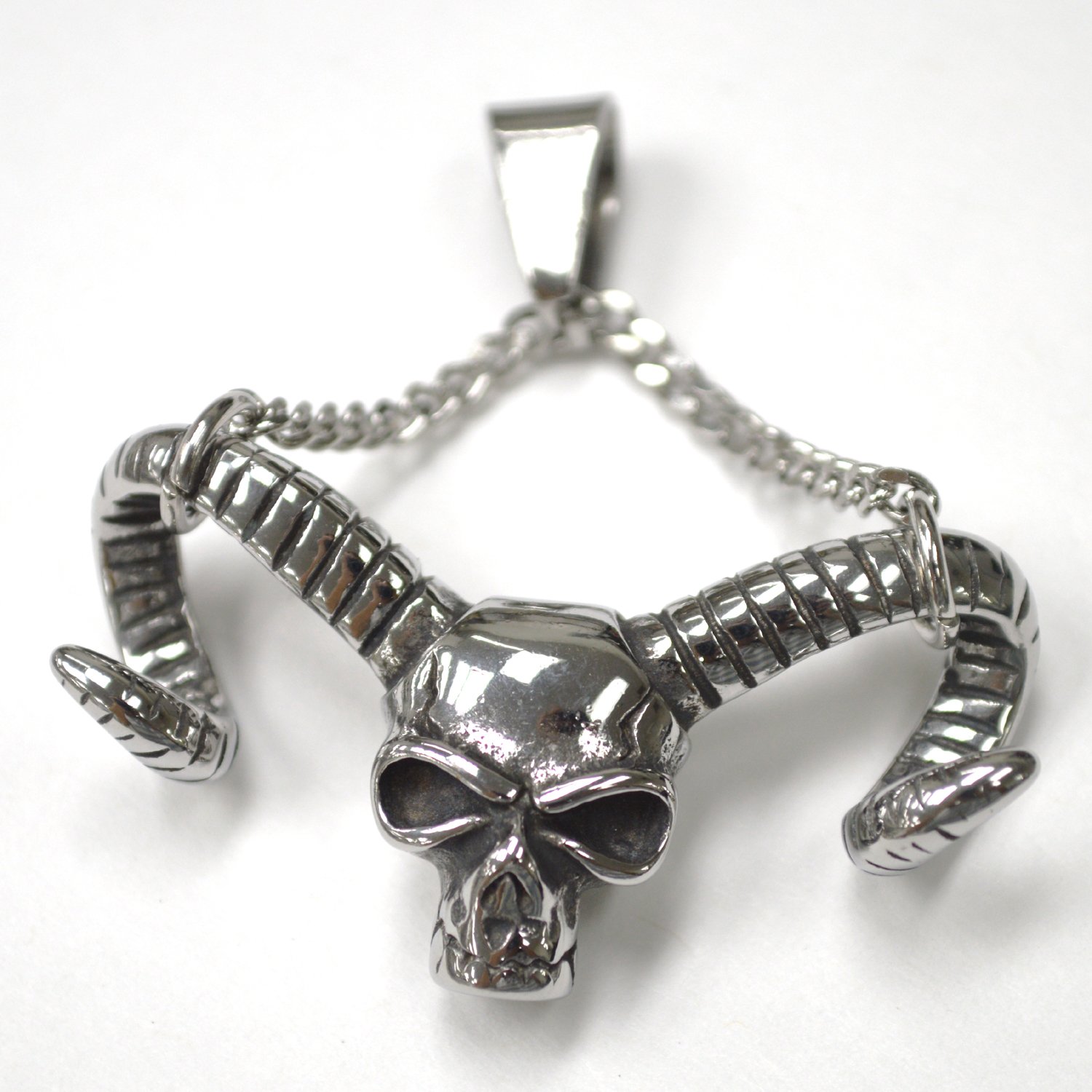 Devil Demon with Horn Stainless Steel Pendant 86-2988