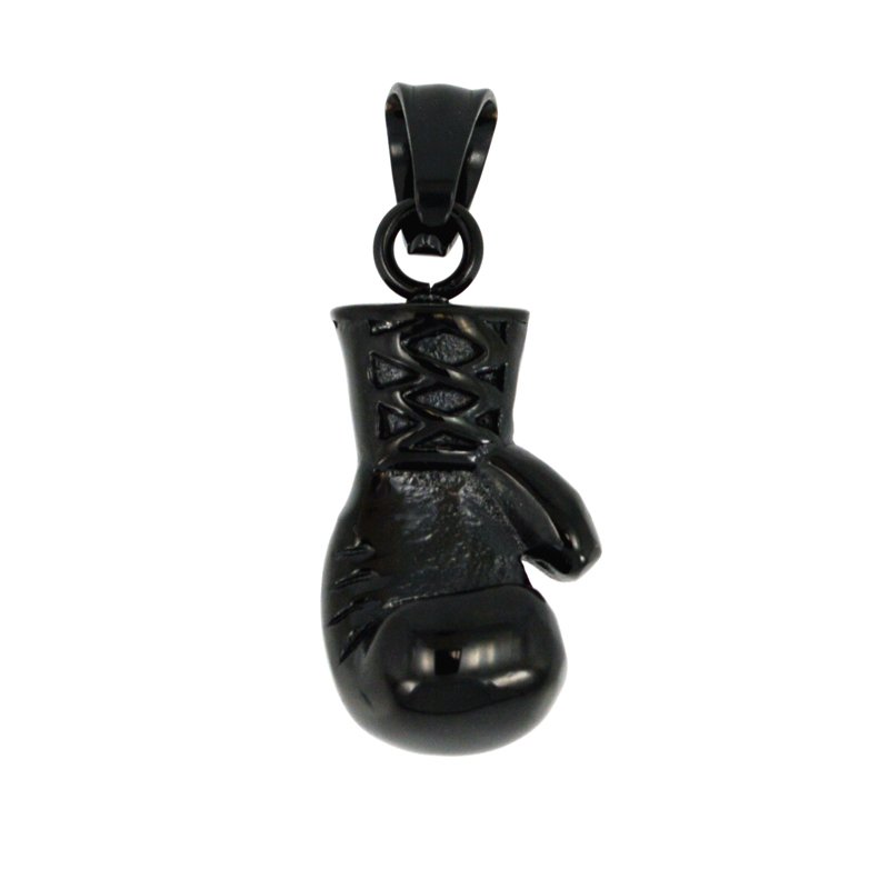 Boxing Gloves Black Plated Pendant  86-587B