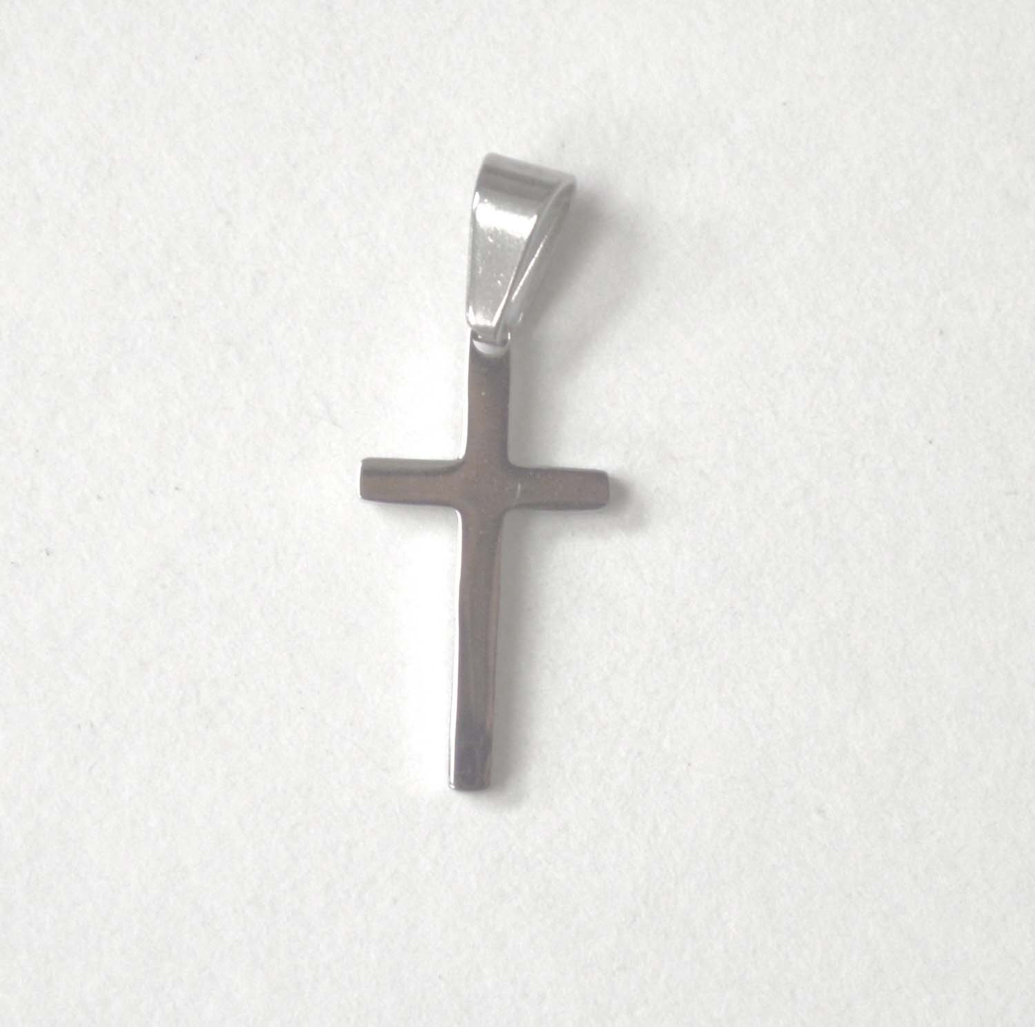 Plain Cross Stainless Steel Pendant 86-877S