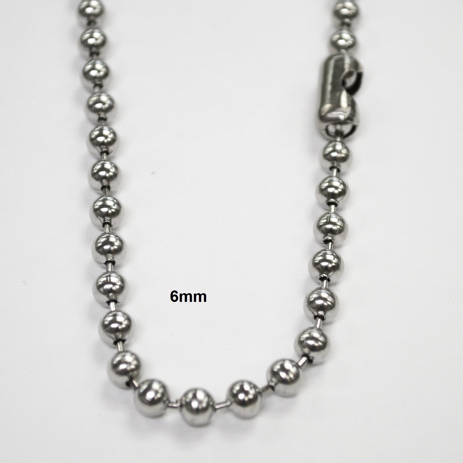 6mm Bead Stainless Steel 85-128-6