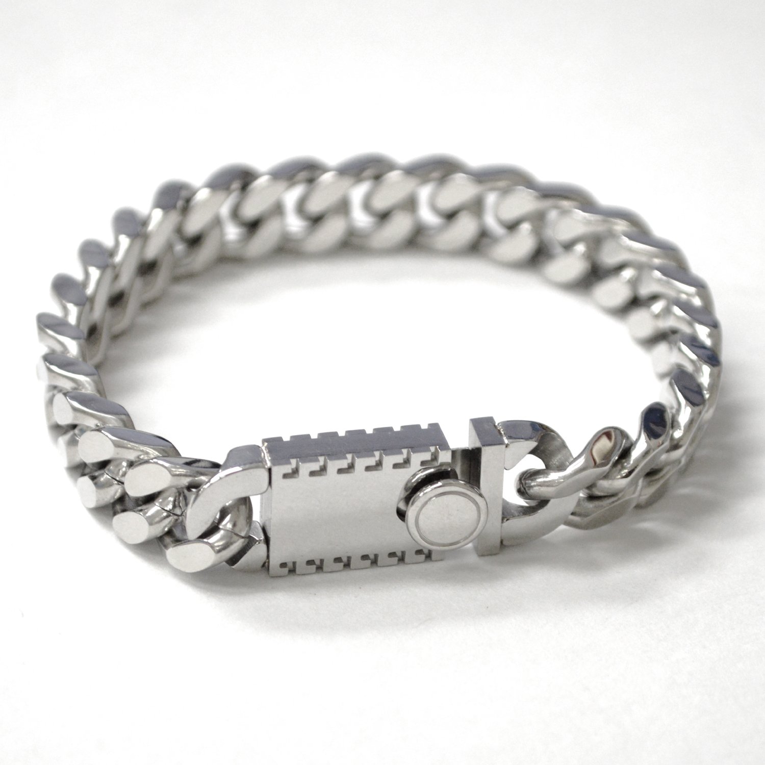 11mm Cuban Link with Fancy Lock Bracelet 84-2002-11