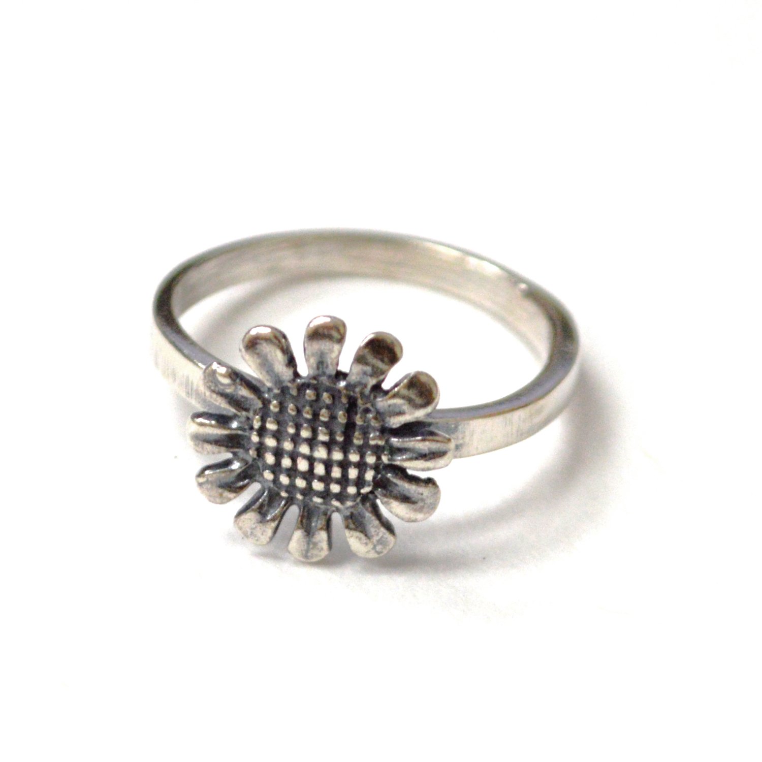 Sunflower Sterling Silver Ring 51-3078
